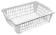 YBM Home Small Plastic Basket Paper Organizer and Letter Tray, 32-1194White, 1