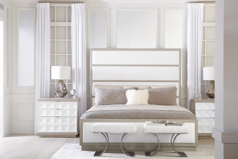 Bernhardt Axiom Upholstered Panel Bed, King