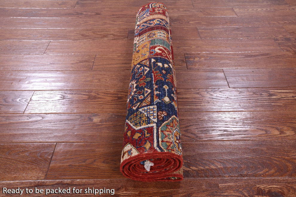 2' 10" X 8' 4" Hand-Knotted Super Kazak Runner Wool Rug Q10182