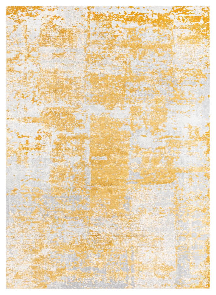 Unique Loom Elizabeth Finsbury Rug, Yellow, 7'x10'