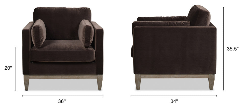 Jennifer Taylor Home Knox 36" Arm Chair - Thumbnail 4