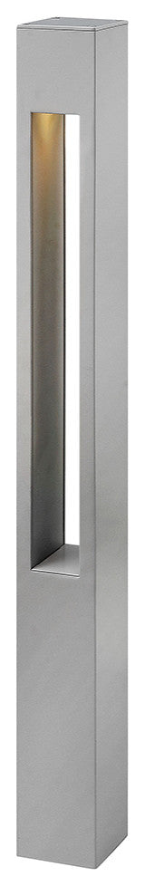 Hinkley 55602TT Atlantis Square Large 120v Bollard, Gray