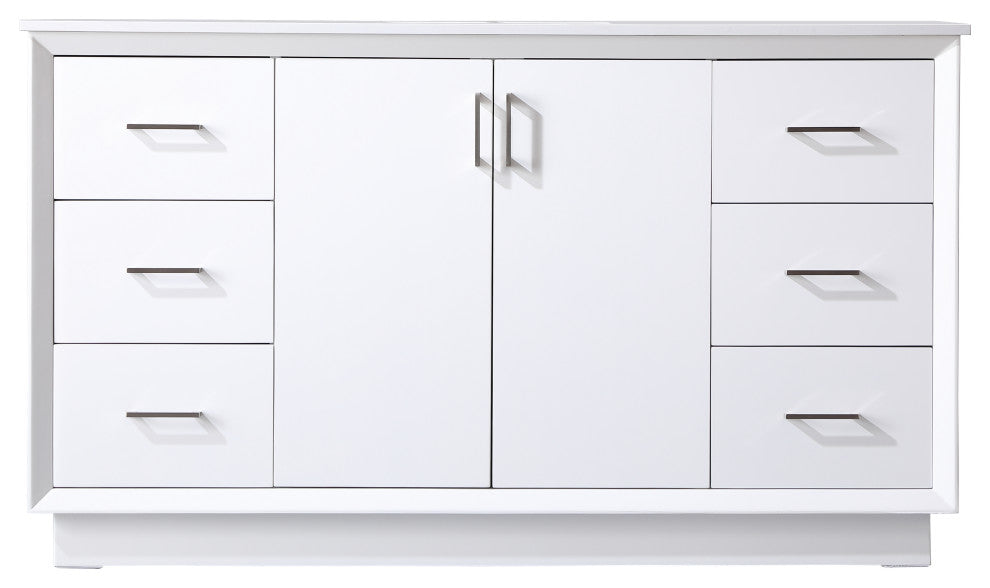 60" SIngle Bathroom Vanity, White