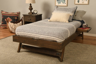 Pop Up, Rustic Walnut Finish With Tray