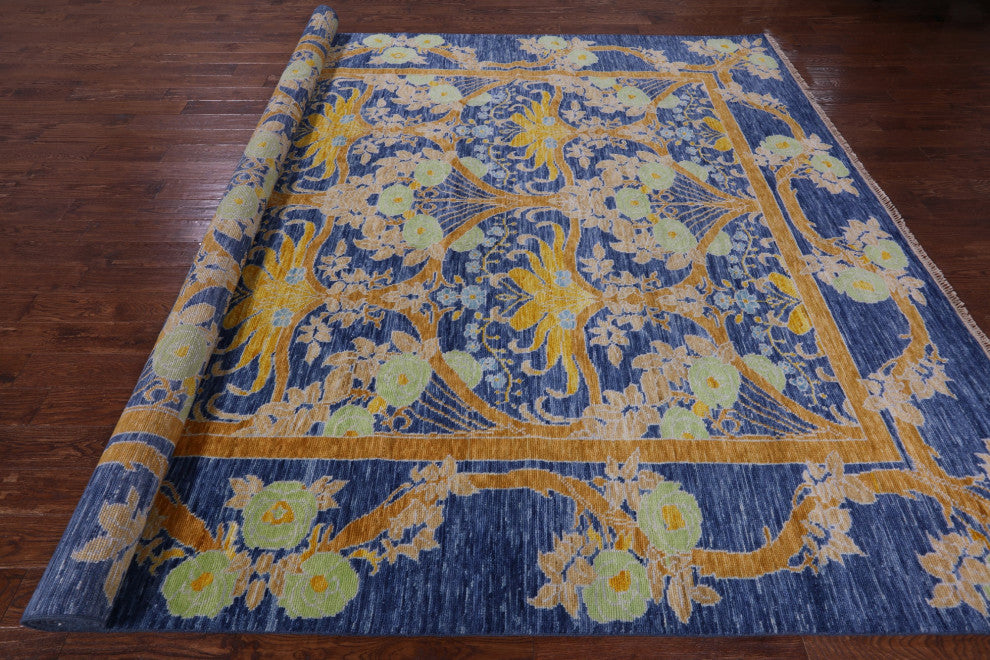 William Morris Hand Knotted Wool Rug 10' 0" X 13' 9" - Q13449