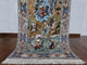 Hunting Scene Wool and Silk Authentic Signed Persian Isfahan Rug, 4'x7'