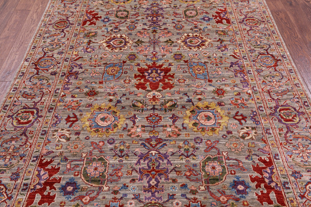 Persian Fine Serapi Hand-Knotted Wool Rug 5' 10" X 8' 2" - Q12663