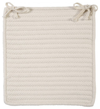 Colonial Mills Chair Pad Simply Home Solid White Chair Pad