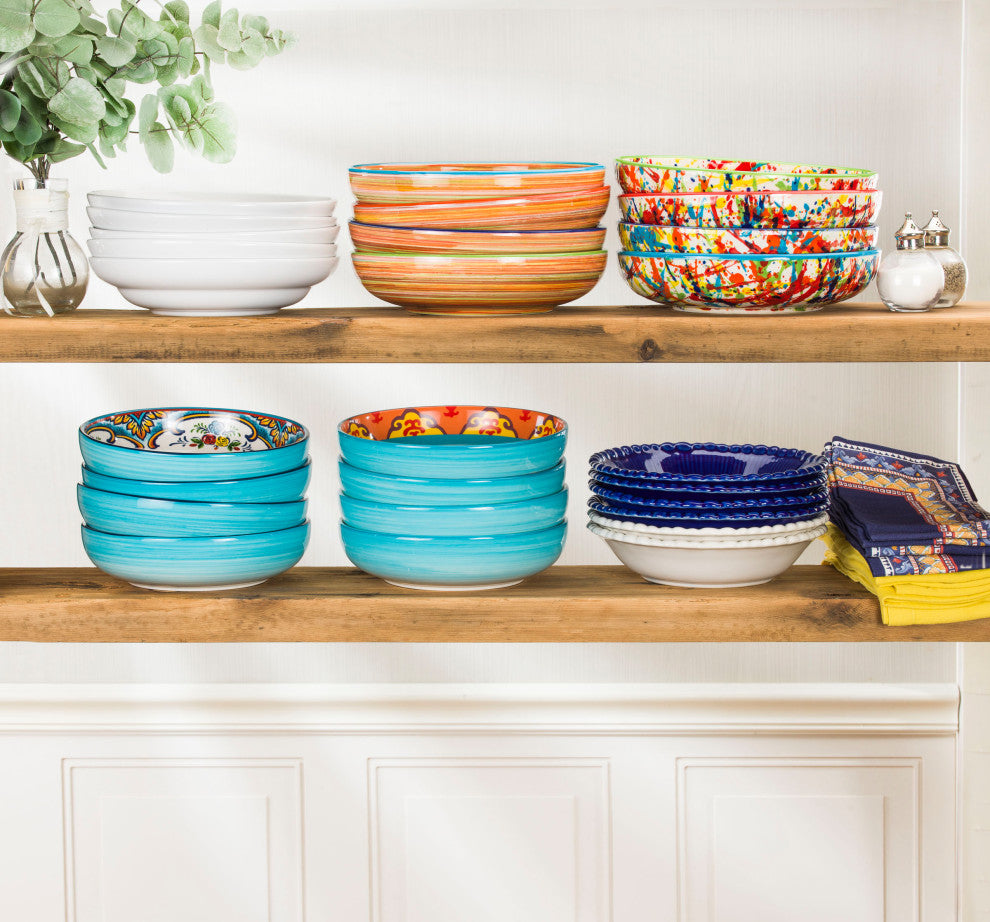 Essential Pasta Bowls, White, Set of 4, 9"