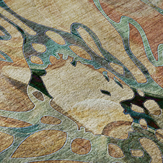 Premium Machine Washable Mayfield AMF558 Beige 3' x 5' Rug