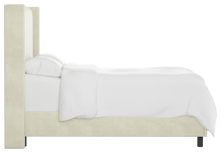 Remington California King Wingback Bed, Regal Antique White
