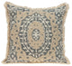 Parkland Collection Abu Beige Throw Pillow, Square, Beige/Gray