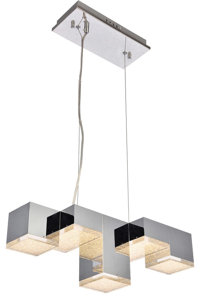 Elegant Lighting 5100D5C Sparkle 5-Light Pendant