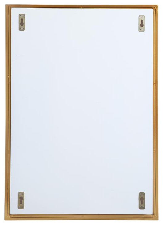 Metal Mirror Medicine Cabinet 20"x28", Brass Finish