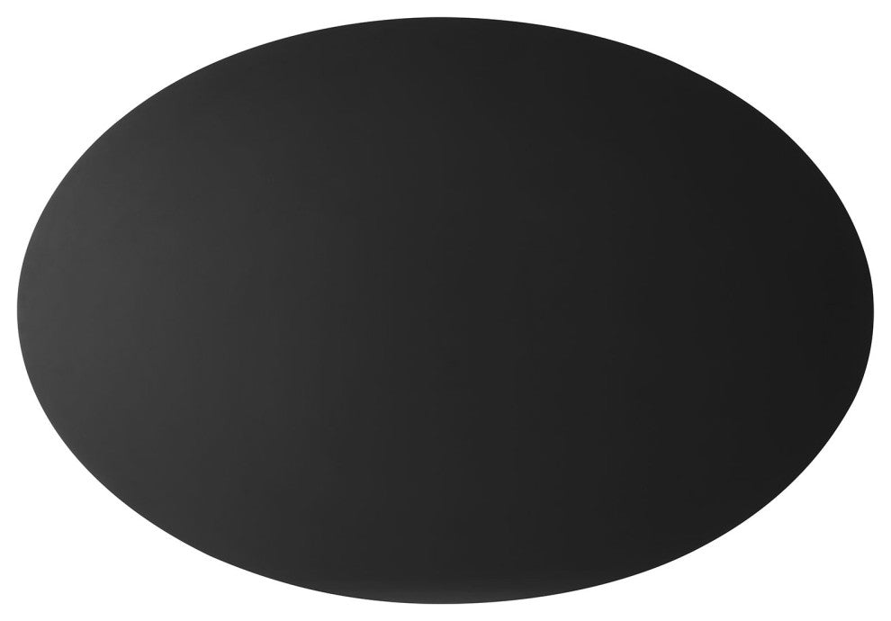Traverse 63" Oval Dining Table Black Black -5512