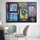 Abstract GANESHA Texture Painting, spiritual abstract expressionism figurative