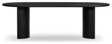 Paden Dining Table 94"- Black Acacia