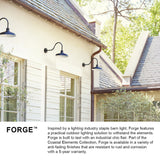 Hinkley Forge 16" Large Post Top/Pier Mount Lantern, Antique Brushed Aluminum