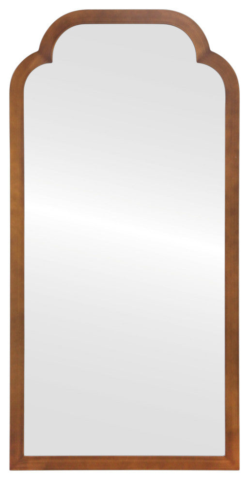 Verdon Framed Full Length Mirror, Clover Cathedral, 23.4"x47.4", Autumn Bronze