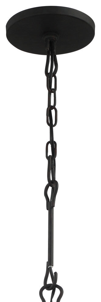 Solaris 5 Light Black Mini Chandelier