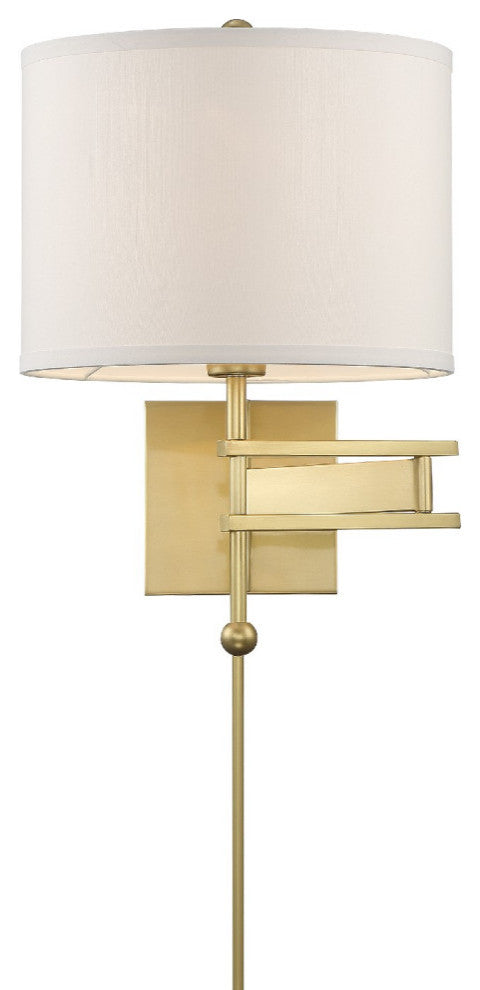 Marshall 1 Light Wall Mount in Aged Brass