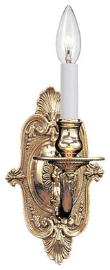 Crystorama 1 Light Polished Brass Cast Brass Wall Mount III