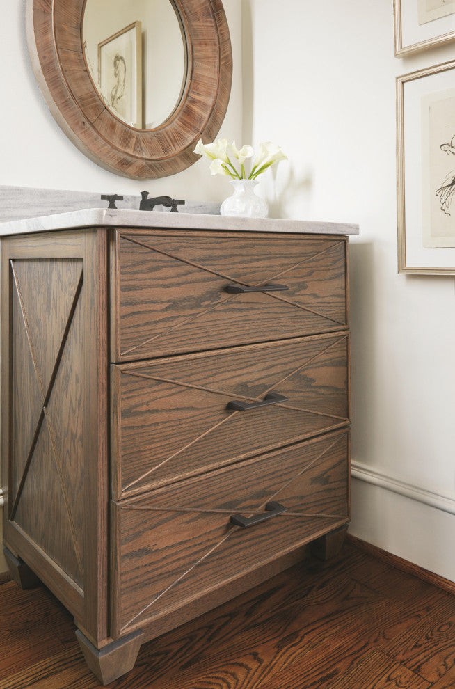 Riva Cabinet Pull, Matte Black, 3" Center-to-Center