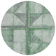 Machine Washable Indoor/Outdoor Chantille ACN1876 Green 8' x 8' Round Rug