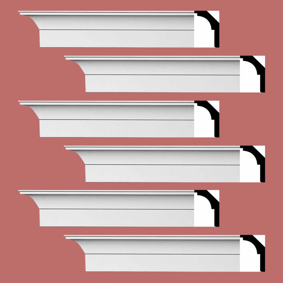 Cornice White Urethane  94" L  Waldorf Simple |