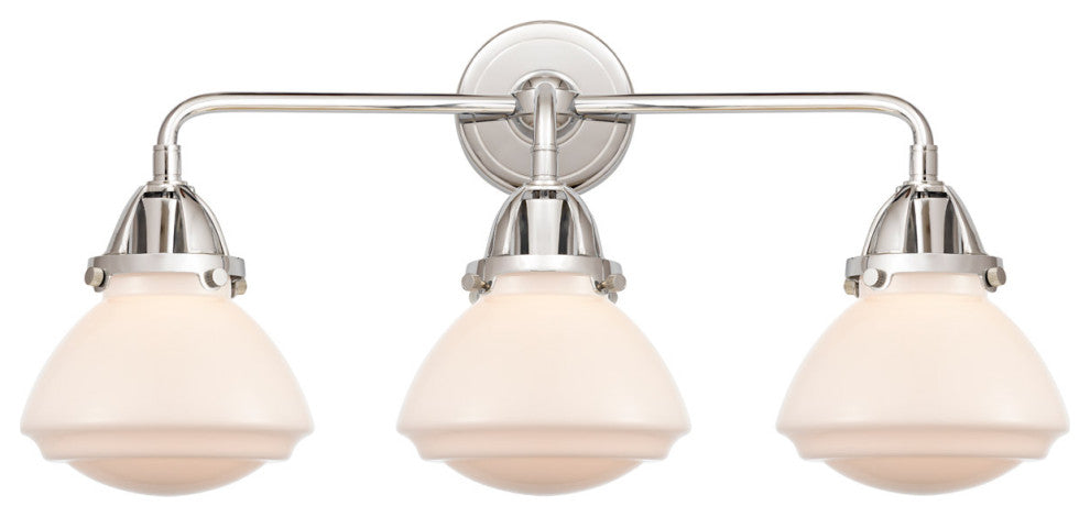 Innovations 288-3W-PC-G321 Olean 3 Light Vanity Light, Polished Chrome