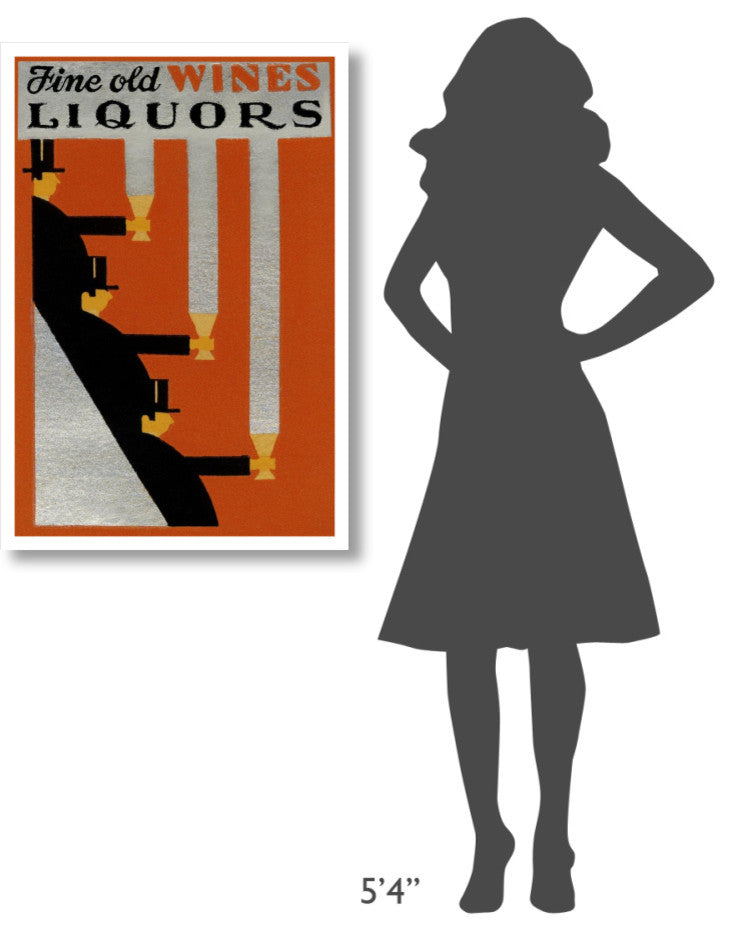 "Fine Old Wines Liquors" Digital Paper Print by Vintage Booze Labels, 26"x38"