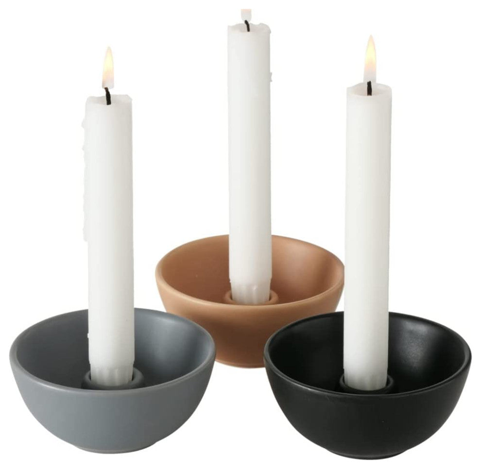 Candle Stick Holders, Set of 3