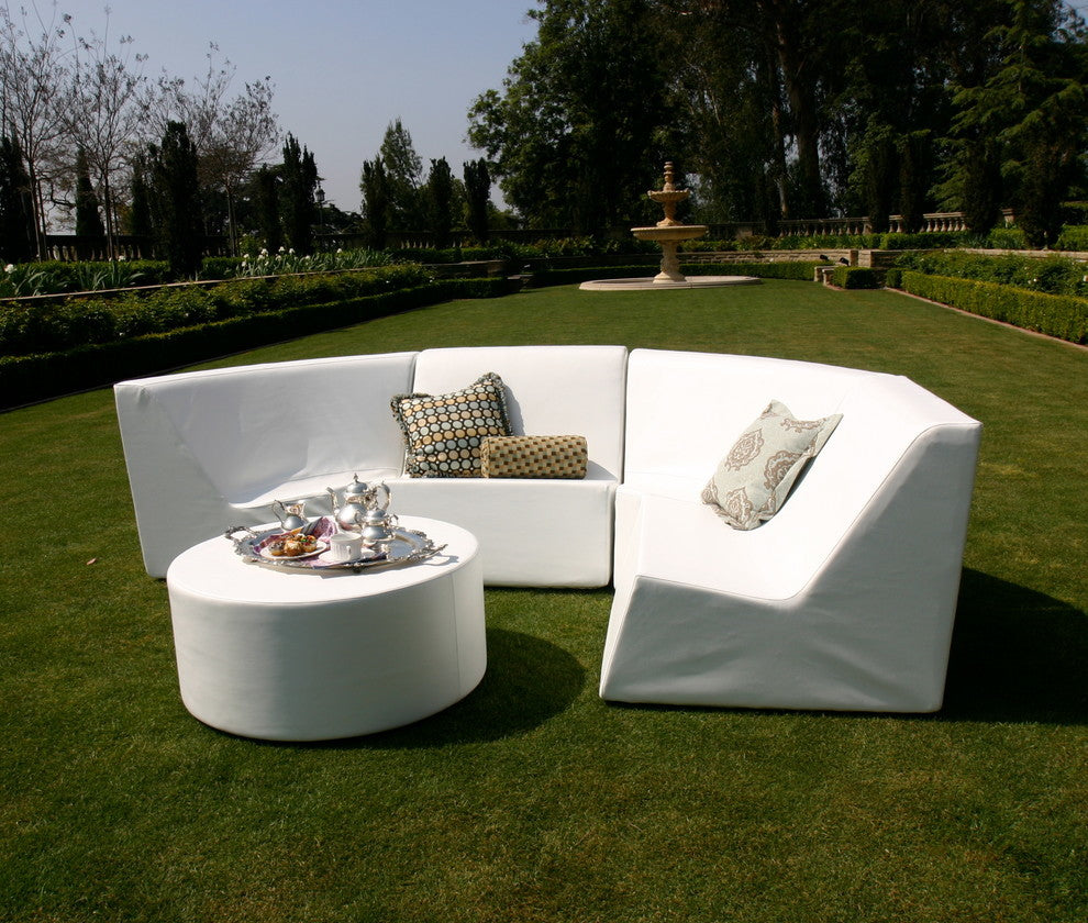 Goal Corner Deep Lounge Chair, Silver Pixel