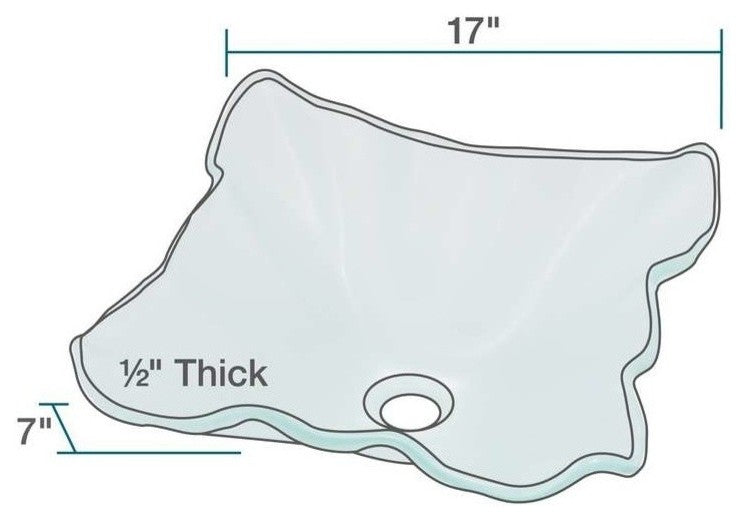 Frosted Glass Vessel Sink, Frosted