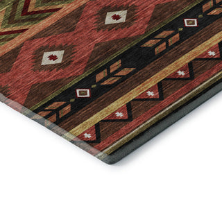 Addison Premium Washable Mayfield AMF178 Brown 5' x 7'6" Rug
