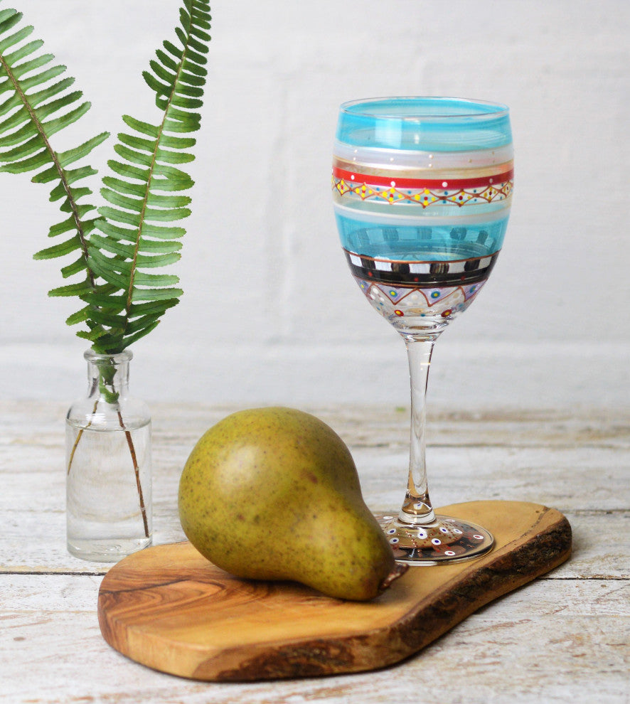 Mosaic Carnival Wine Glasses, Set of 2
