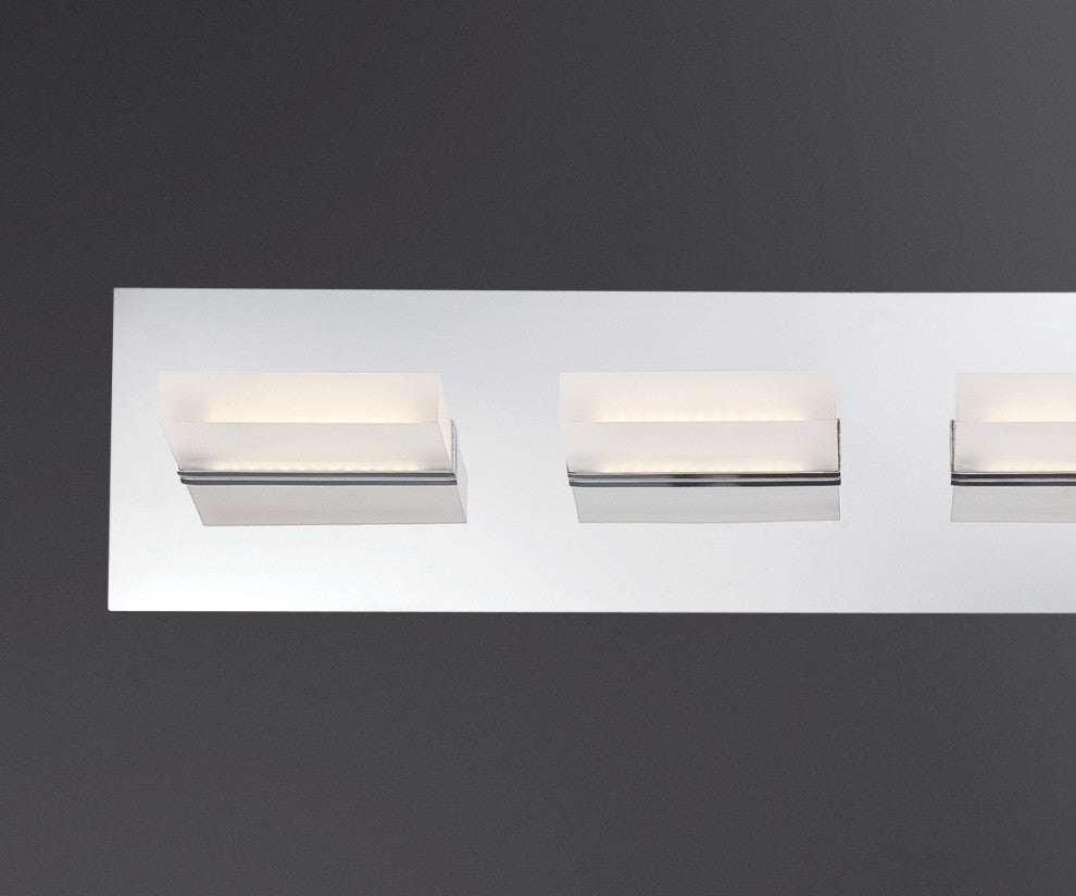 4 Light Contemporary Vanity, Chrome