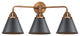 Innovations 288-3W-AC-M13-BK-LED 3 Light Vanity Light, Antique Copper