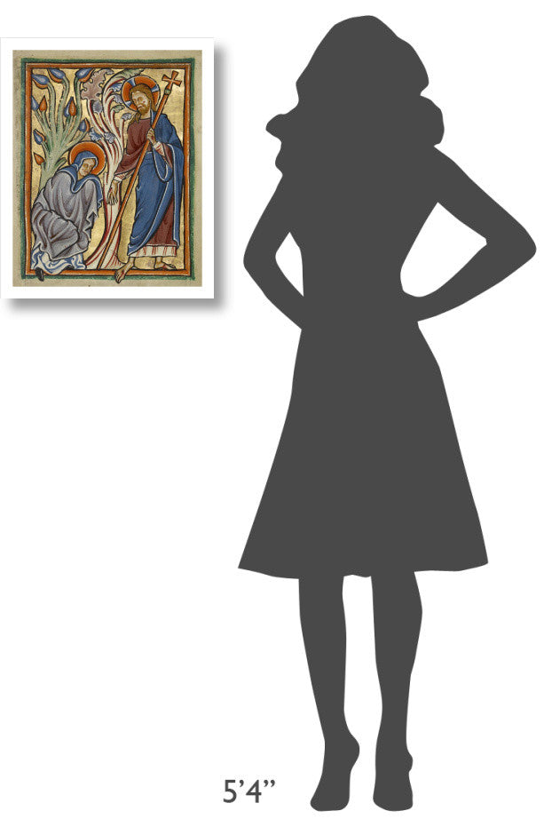 "Noli me Tangere" Print 12th Century English Illuminator, 18"x22"
