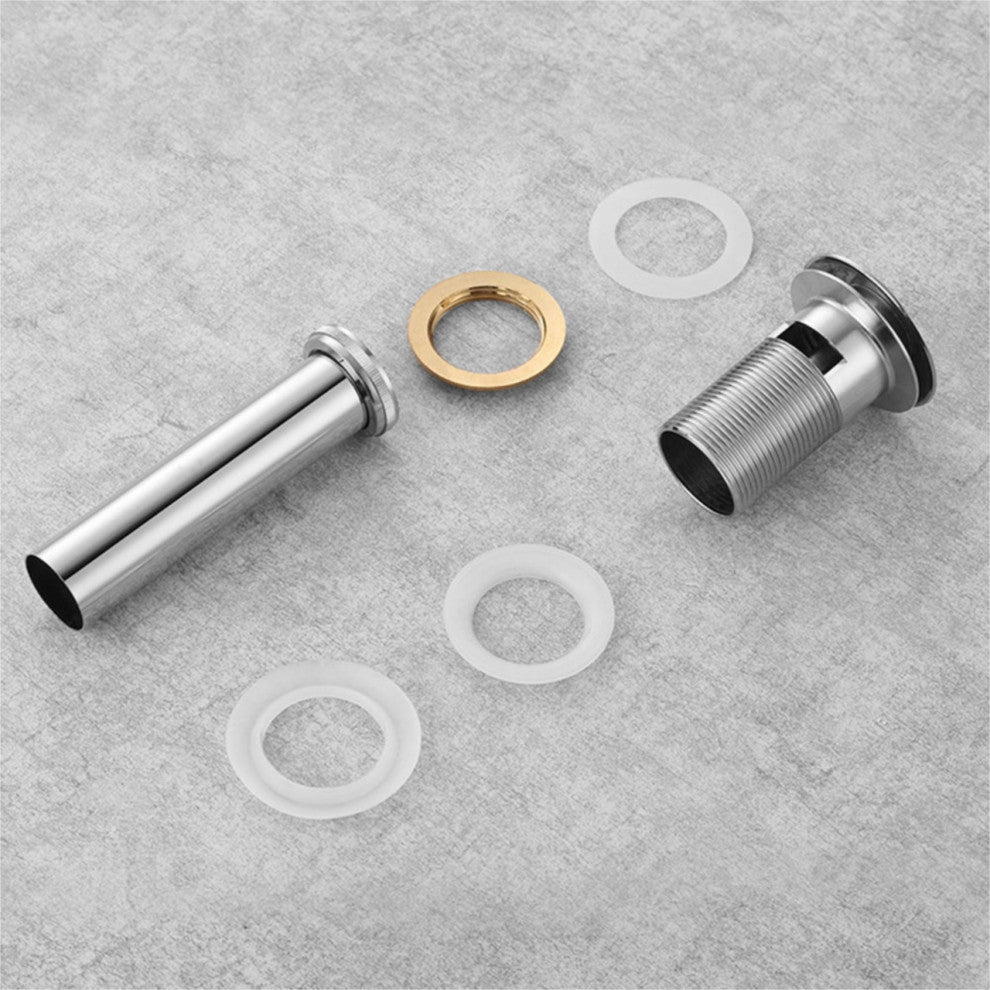 Pop-Up Drain With Overflow, Chrome Finish, Brushed Nickel