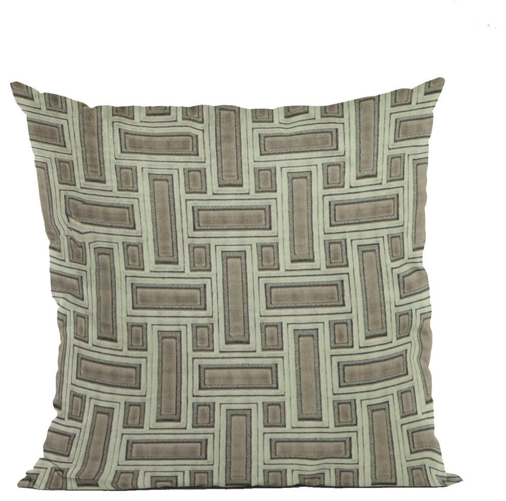 Truffle Stony Cut Velvet, Some Sparkle To It Luxury Throw Pillow, 16"x16"