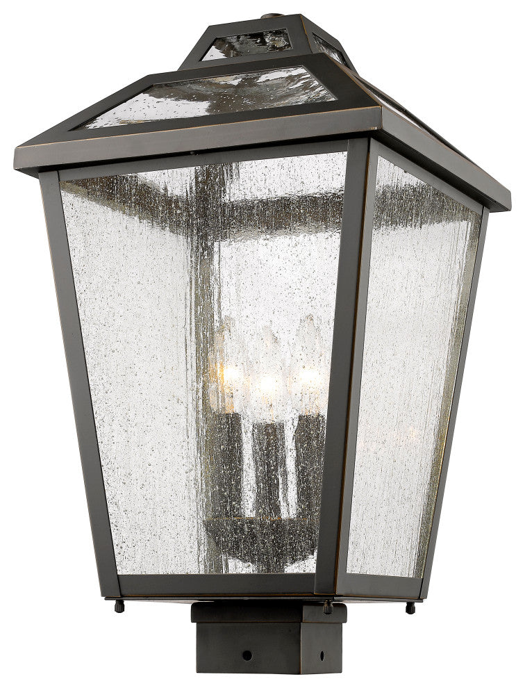 Bayland Collection 3 Light Outdoor Post Mount Light in Oil Rubbed Bron