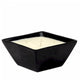 Purity Spa Candle, Square Candle 4/Wicks Pure Black Unscented