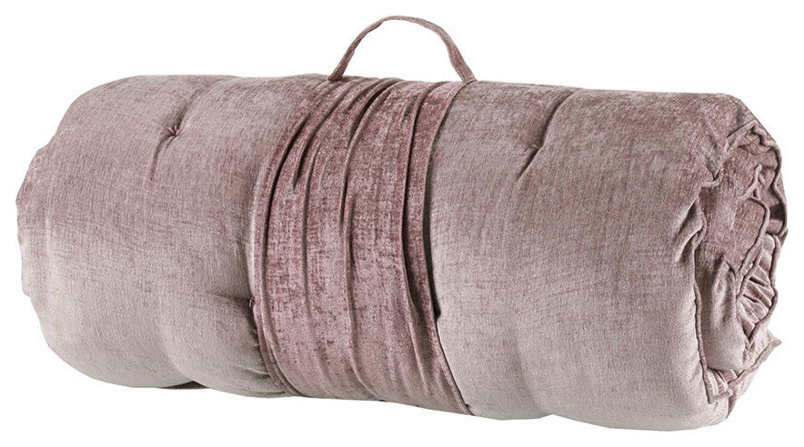 Intelligent Design Edelia Lounge Floor Pillow Cushion, Aqua Blue, Blush