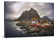 "Reine Red Houses" Wrapped Canvas Art Print, 24"x16"x1.5"