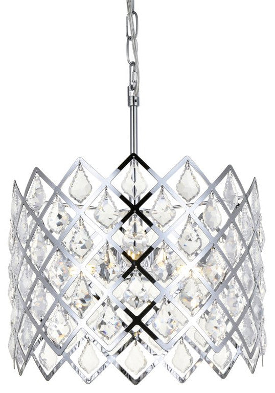 Lyla 13" Pendant, Chrome