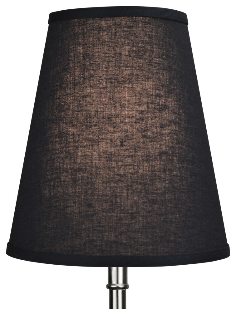 Fenchel Shades 6"x10"x11" Spider Attachment Empire Lamp Shade, Linen Charcoal