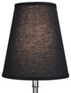 Fenchel Shades 6"x10"x11" Spider Attachment Empire Lamp Shade, Linen Charcoal