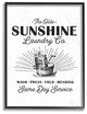 Olde Sunshine Laundry Co Vintage Sign, 11"x14", Framed Giclee Texturized Art