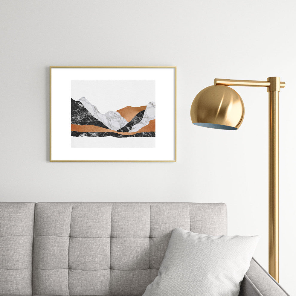 Orara Studio Marble Landscape I Metal Framed Art Print